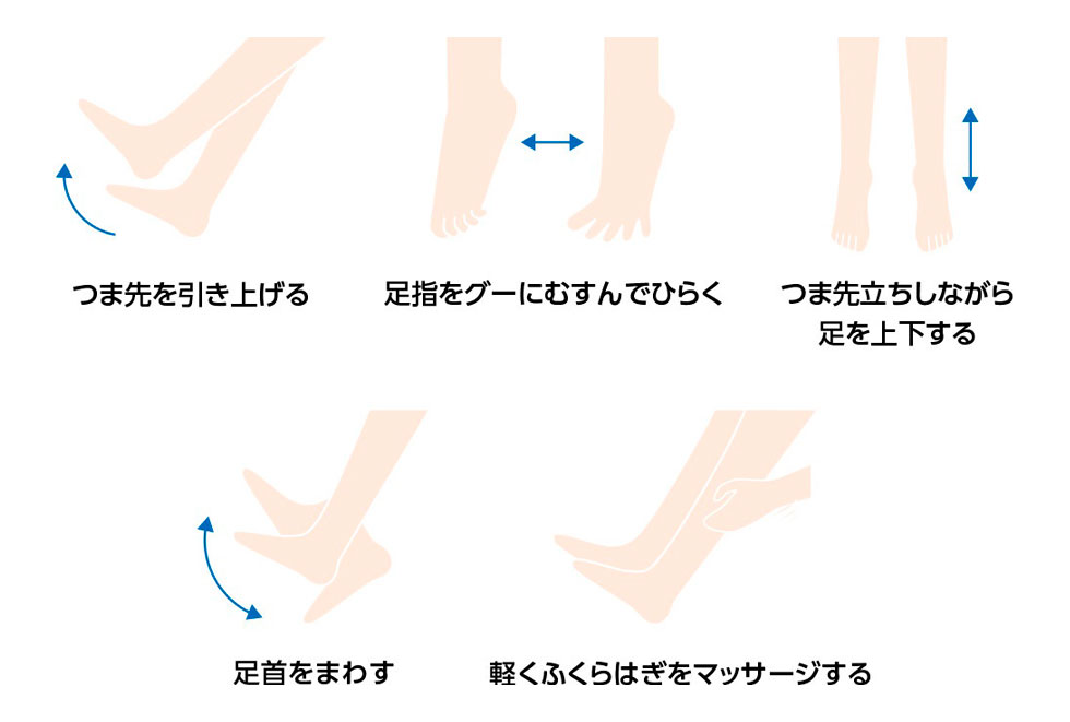 エコノミー症候群を予防する体操の解説