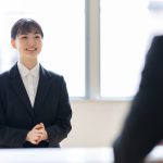 面接を受ける学生のイメージ